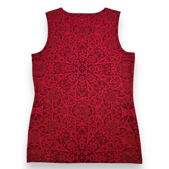Athleta Top Womens Size Small S Red Graphic Tank Top - Picture 2 of 7